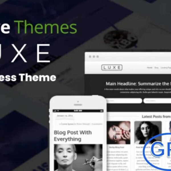 Luxe – Minimal, Conversion-Focused WordPress Theme by Thrive Themes Luxe by Thrive Themes is a clean, minimal WordPress theme designed to deliver a clutter-free, elegant experience that prioritizes content and performance.
