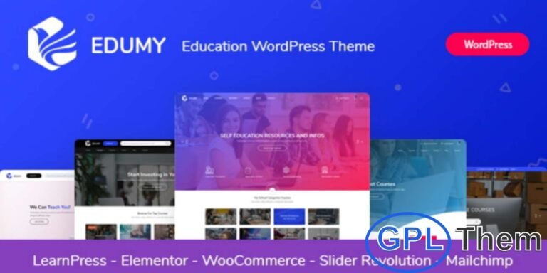 Edumy – WordPress Theme for Online Courses, Schools & Education Websites Edumy is a feature-packed and professionally designed Education WordPress Theme tailored for schools, colleges, universities, online learning platforms, training centers, and even kindergartens. Built with flexibility and performance in mind, Edumy offers everything you need to launch a successful education-focused website with ease.
