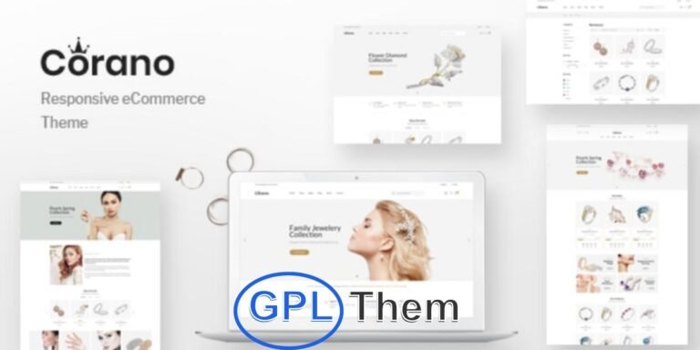 Corano – Elegant Jewelry WooCommerce WordPress Theme Corano is a stylish and fully responsive WooCommerce WordPress theme crafted for online jewelry stores, fashion boutiques, cosmetic shops, and women’s apparel retailers.
