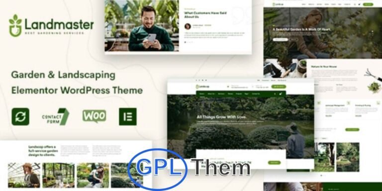 Landmaster – Garden & Landscaping WordPress Theme Landmaster is a beautifully crafted WordPress theme for landscaping and gardening services, ideal for lawn care companies, garden designers, florists, groundskeeping businesses, agriculture firms, and related industries. Designed with elegance and performance in mind, Landmaster offers everything you need to create a professional website quickly and efficiently.
