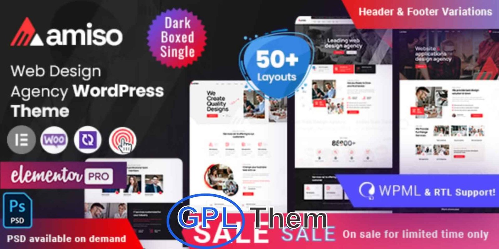 Amiso – Web Design Agency Amiso – Creative Web Design Agency WordPress Theme Amiso is a modern and versatile WordPress theme built specifically for web design agencies, creative studios, and digital marketing firms. Packed with a collection of pre-built design elements and layouts, Amiso makes it easy to launch a stylish and functional website without writing a single line of code.