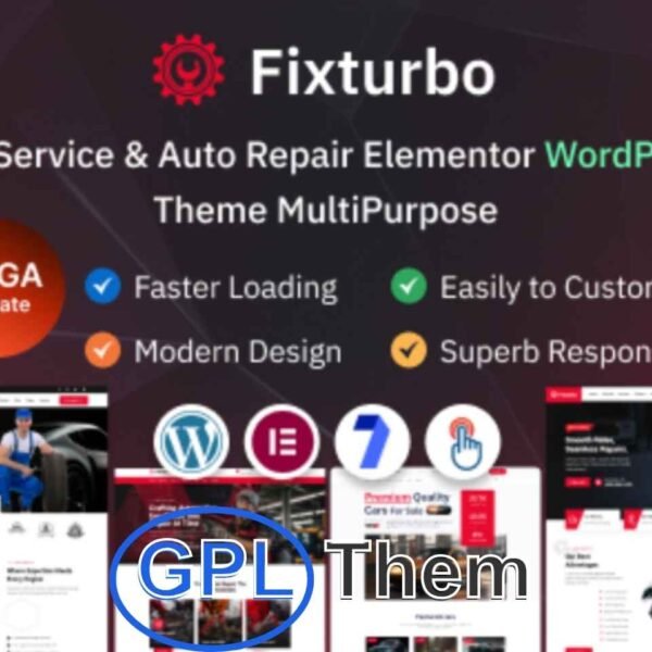 Fixturbo – Auto Repair & Car Service WordPress Theme Fixturbo is a premium WordPress theme built specifically for car repair shops, auto mechanics, garages, vehicle service centers, and automotive workshops.