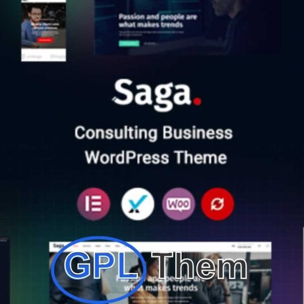 Saga – Business & Consulting WordPress Theme Saga is a professional and versatile WordPress theme designed specifically for business and consulting services.