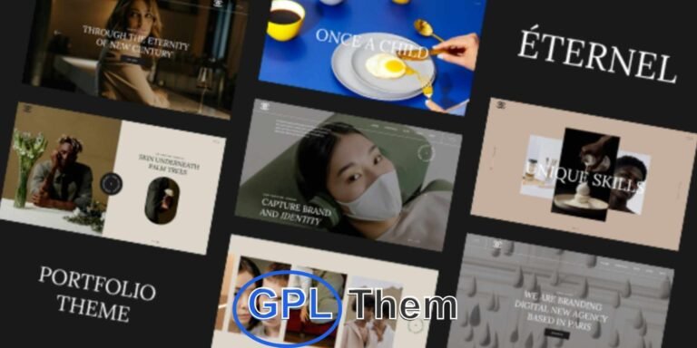 Éternel – Creative Portfolio WordPress Theme Éternel is a sophisticated and modern multi-concept WordPress theme designed for creatives who want to showcase their work with elegance and style. Whether you're a designer, artist, creative agency, or design studio, Éternel provides a refined digital canvas to highlight your portfolio, blog, or online store.