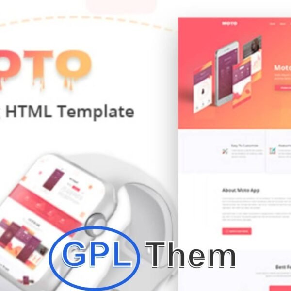 Moto – Responsive WordPress Landing Page Theme Moto is a clean, modern, and fully responsive WordPress theme designed specifically for high-converting landing pages. Whether you're launching a product, promoting a service, or running a marketing campaign, Moto provides the perfect foundation to capture leads and drive conversions.