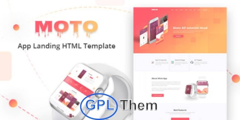 Moto – Responsive WordPress Landing Page Theme Moto is a clean, modern, and fully responsive WordPress theme designed specifically for high-converting landing pages. Whether you're launching a product, promoting a service, or running a marketing campaign, Moto provides the perfect foundation to capture leads and drive conversions.