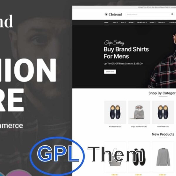 Clotrend – Fashion & Accessories WooCommerce Theme Clotrend is a stylish and fully responsive WooCommerce theme designed for modern fashion and accessories eCommerce stores. Whether you're running a boutique, clothing store, cosmetics shop, or a trendy accessories brand, Clotrend offers the perfect foundation to build a high-converting and visually captivating online store.