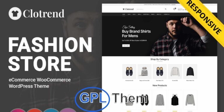 Clotrend – Fashion & Accessories WooCommerce Theme Clotrend is a stylish and fully responsive WooCommerce theme designed for modern fashion and accessories eCommerce stores. Whether you're running a boutique, clothing store, cosmetics shop, or a trendy accessories brand, Clotrend offers the perfect foundation to build a high-converting and visually captivating online store.