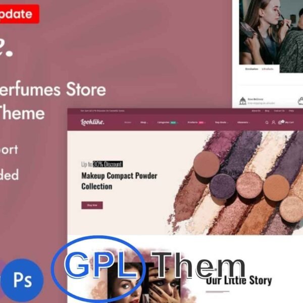 Looklike – Beauty & Cosmetics Store WooCommerce Theme Looklike is a stylish and responsive WooCommerce theme designed specifically for beauty, skincare, and cosmetics stores.