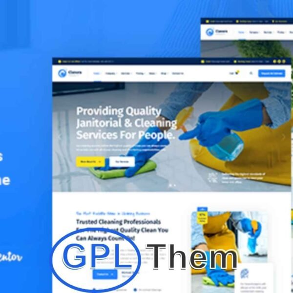 Clanora – Professional Cleaning Services WordPress Theme Clanora is a modern and fully responsive WordPress theme crafted specifically for cleaning service providers, maid services, janitorial companies, and maintenance businesses. Designed with a clean and professional layout, Clanora helps you effectively promote your services and reach potential customers online.
