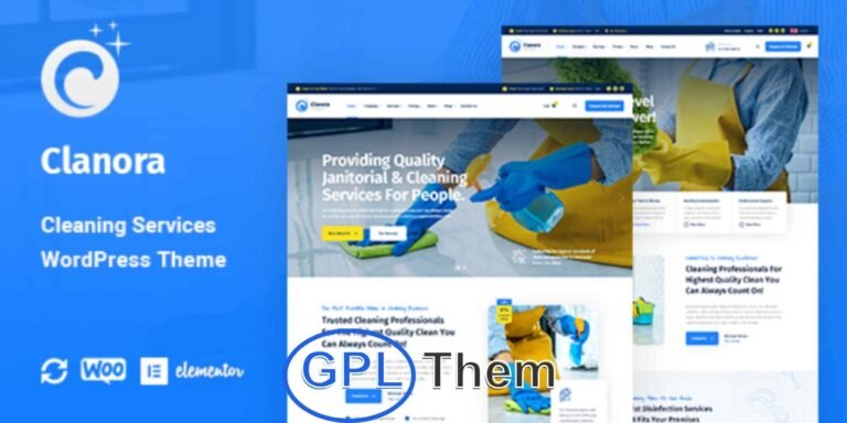 Clanora – Professional Cleaning Services WordPress Theme Clanora is a modern and fully responsive WordPress theme crafted specifically for cleaning service providers, maid services, janitorial companies, and maintenance businesses. Designed with a clean and professional layout, Clanora helps you effectively promote your services and reach potential customers online.