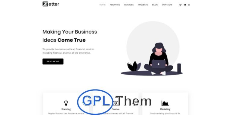 Zetter – Black & White Business Consulting WordPress Theme Zetter is a sleek and minimalist black-and-white WordPress theme designed for business consulting firms, corporate agencies, and professional service providers. Powered by the Elementor page builder and enhanced with JetPlugins, Zetter gives you full control over your website's design, structure, and functionality—no coding required.