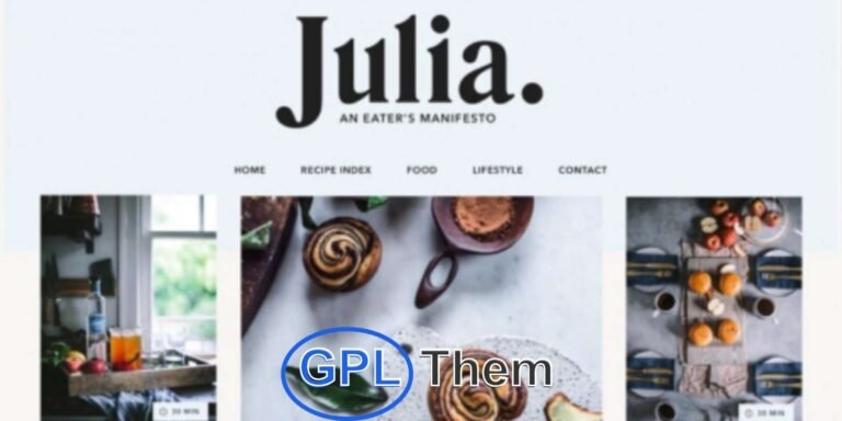 Julia – Talent Management & Model Agency WordPress Theme Julia is a stylish and responsive WordPress theme designed specifically for fashion model agencies, talent management companies, escort directories, and photography portfolios.