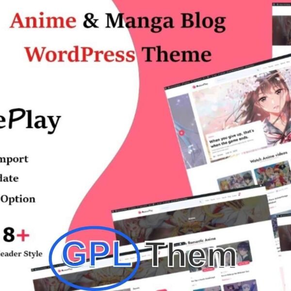 Anime Manga And Blog Magazine WordPress Theme v1.0.1