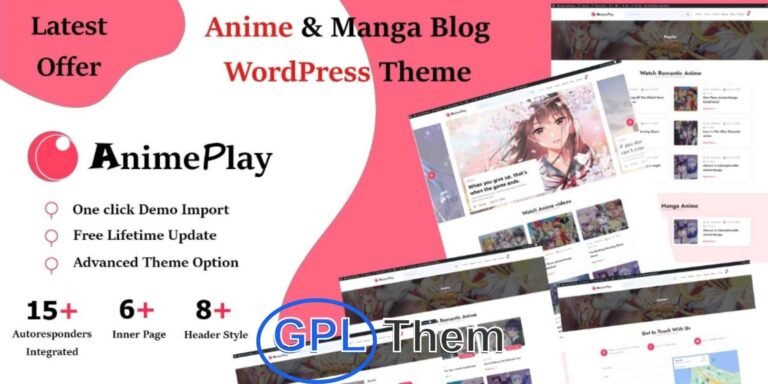 Anime Manga – Responsive Blog & Magazine WordPress Theme Anime Manga is a stylish and fully responsive WordPress theme crafted for anime and manga enthusiasts, bloggers, and content creators.