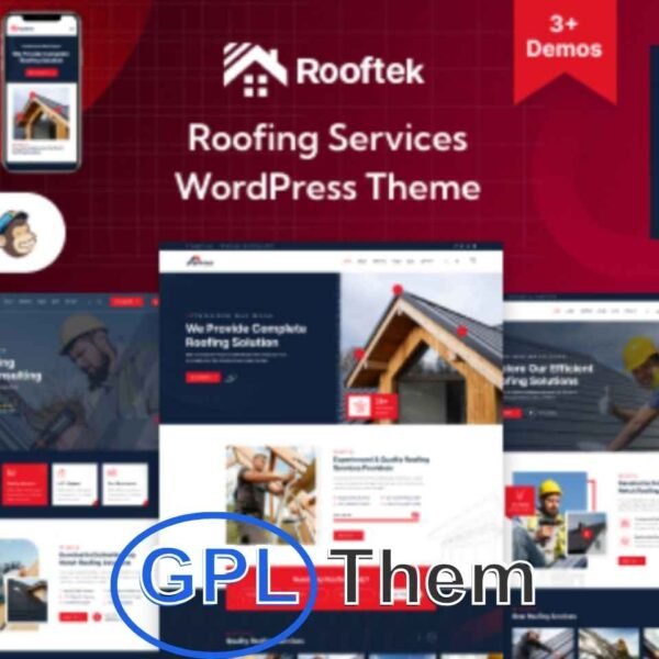 Rooftek v1.0.0 – Roofing Services WordPress Theme