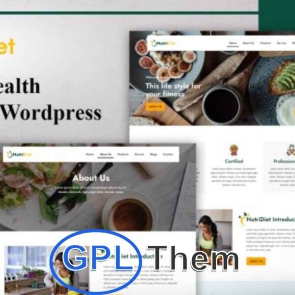 NutriDiet Health Supplement WordPress Template WordPress Theme v1.0.0