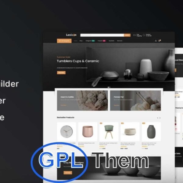 Lexicon – Art & Gallery Shop WooCommerce Theme Lexicon is a sleek, modern, and highly customizable WooCommerce WordPress theme crafted for art galleries, creative studios, and multi-category online stores. With its elegant typography, smooth transitions, and intuitive navigation, Lexicon is designed to deliver a visually stunning shopping experience.