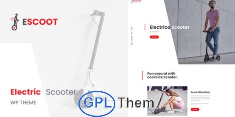 Escoot – Single Product WooCommerce Theme Escoot is a modern and responsive one-page WooCommerce theme built exclusively for single product websites. Whether you're selling an electronic gadget, mobile app, eBook, online course, piece of music, digital magazine, or sports accessory, Escoot is designed to showcase your product with impact and drive conversions.