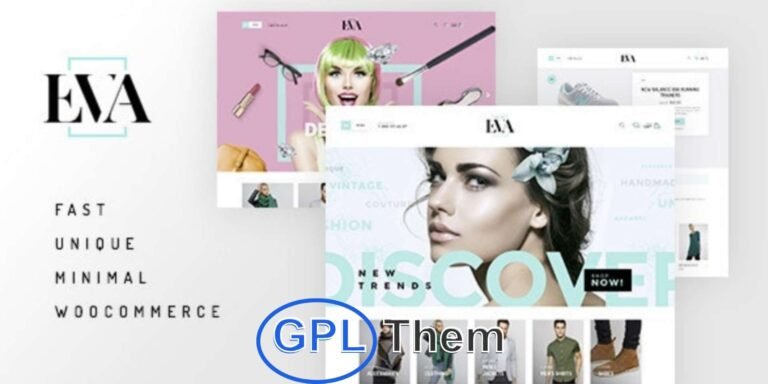 Eva – Modern & Minimal WooCommerce Theme for Fashion and More Eva is a clean, modern, and fully responsive WooCommerce WordPress theme, crafted for fashion, accessories, electronics, furniture, watches, and multipurpose online stores. Designed with speed and simplicity in mind, Eva delivers a minimal aesthetic that puts your products in focus.