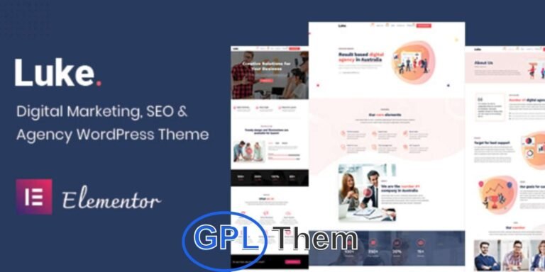 Luke – SEO & Digital Marketing WordPress Theme for Agencies and Startups Luke is a modern and professional WordPress theme designed for digital marketing agencies, IT businesses, SEO service providers, and all types of startup websites.