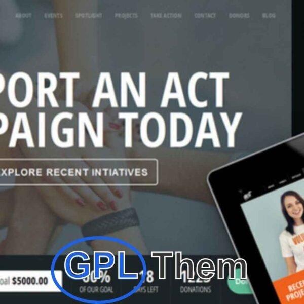 Act – Responsive WordPress Theme for Nonprofit & Charity Organizations Act is a clean, modern, and retina-ready Nonprofit Charity WordPress Theme, ideal for NGOs, fundraising campaigns, social initiatives, and donation-driven projects.