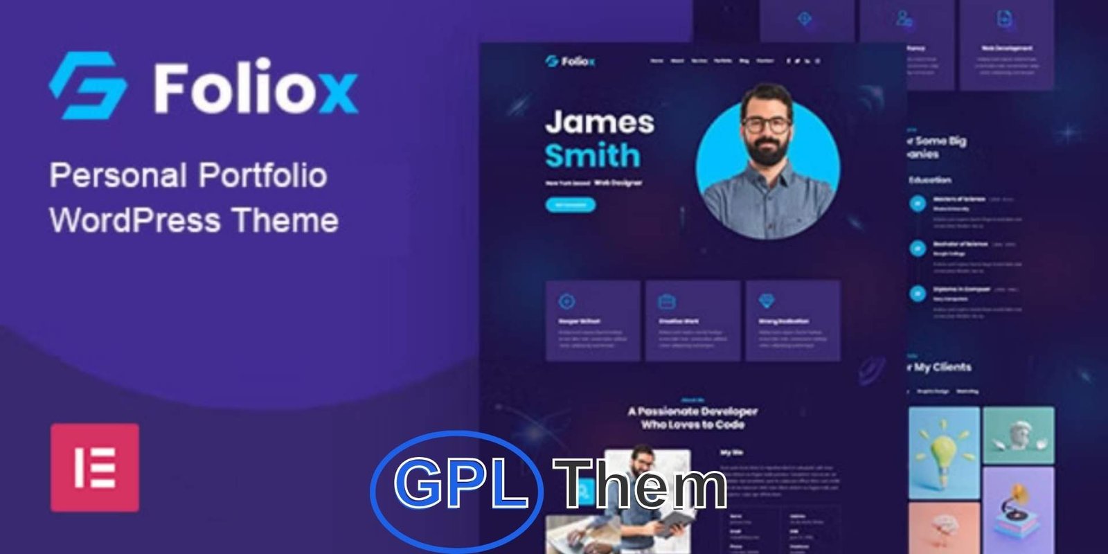 Foliox – Personal Portfolio WordPress Theme Foliox – Modern Personal Portfolio WordPress Theme Foliox is a clean, creative, and fully responsive WordPress theme designed for personal portfolios and professional showcases. Ideal for freelancers, agencies, startups, and creative professionals, Foliox offers a minimalist design with powerful features to highlight your work, projects, and services.