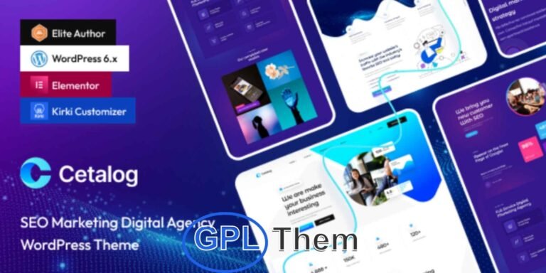 Cetalog – Digital Marketing & SEO Agency WordPress Theme Cetalog is a clean, modern, and visually striking WordPress theme built specifically for SEO agencies, digital marketing firms, creative studios, and corporate businesses.