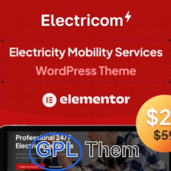 Electricom – Electric Mobility & Electrical Services WordPress Theme Electricom is a powerful and modern WooCommerce WordPress theme designed specifically for electric mobility services, electricians, electrical repair businesses, and electricity companies. Ideal for showcasing services such as EV charging stations, electric car dealerships, and green energy solutions, Electricom offers a professional layout tailored to the energy and technology industries.