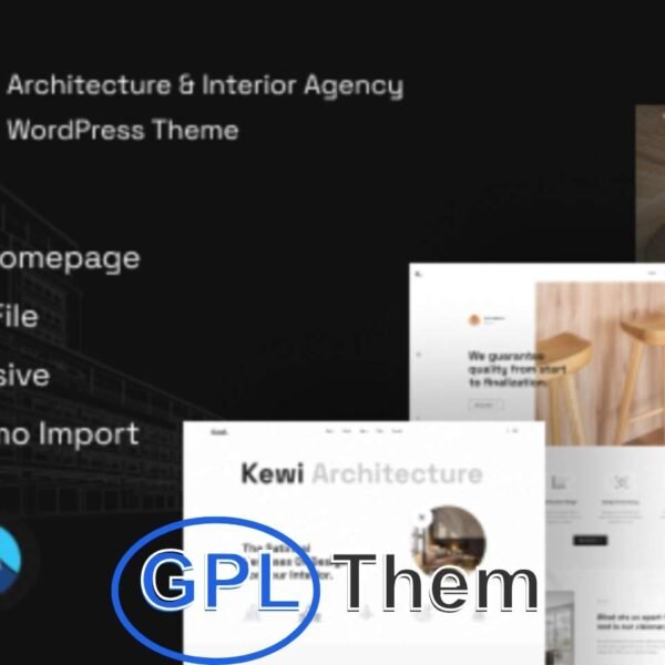 Kewi – Architecture & Interior Design WordPress Theme Kewi is a sleek and modern WordPress theme designed specifically for architecture firms, interior design studios, and construction-related businesses.