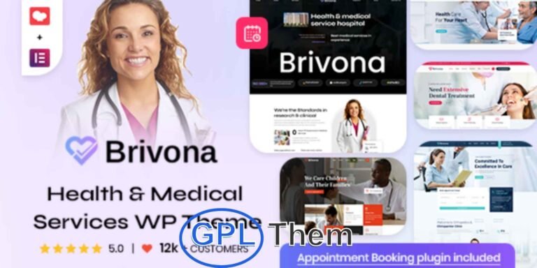 Brivona – Medical, Clinic & Healthcare WordPress Theme Brivona is a premium WordPress theme designed for hospitals, clinics, doctors, and healthcare professionals. Ideal for building websites for medical practices, pediatricians, surgeons, dentists, psychiatrists, chiropractors, and veterinary clinics.