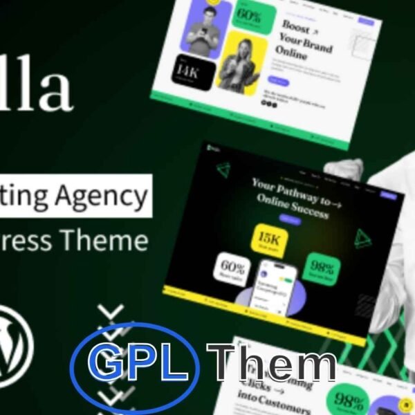 Dilla – Digital Marketing & SEO WordPress Theme Dilla is a sleek and modern WordPress theme built for SEO agencies, digital marketers, creative studios, web development firms, and social media consultancies. Designed to convert visitors into clients, Dilla helps you craft a visually stunning and professional website with ease.