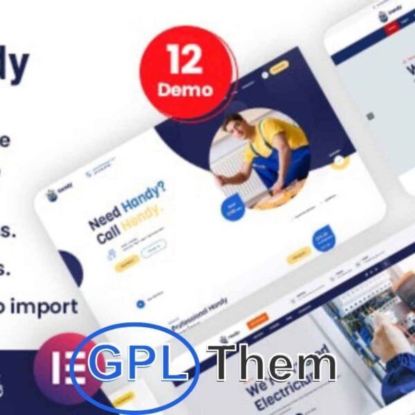 Hendy – Handyman & Plumbing Services WordPress Theme Hendy is a modern and responsive WordPress theme crafted for handyman services, plumbing, roofing, painting, electrical work, home renovation, and general maintenance businesses.
