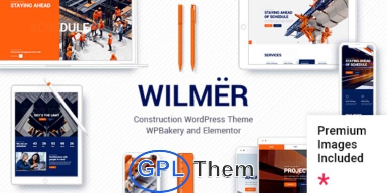 Wilmër – Construction & Architecture WordPress Theme Build your website with the same precision as your projects using Wilmër — a powerful and professional WordPress theme crafted for construction companies, architecture firms, real estate developers, and property showcases.