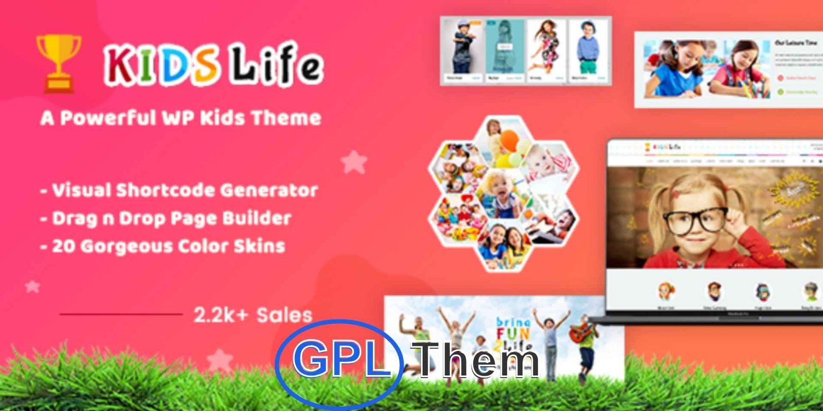 Kids Life – Children WordPress Theme Kids Life – Kindergarten & Children WordPress Theme Kids Life is a beautifully designed WordPress theme for children-focused websites, ideal for daycare centers, preschools, kindergartens, art & craft schools, nurseries, and other educational institutions.