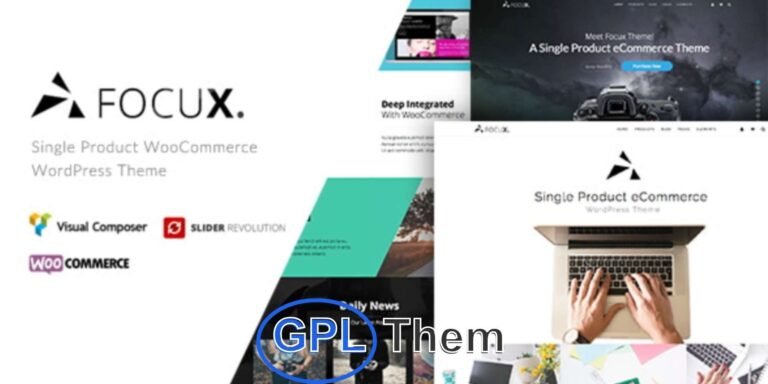 Focux – Single Product WooCommerce WordPress Theme Focux is a versatile and modern Single Product WooCommerce WordPress theme, specially crafted to highlight individual products with maximum visual impact.