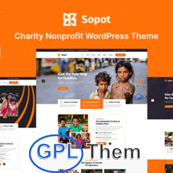 Sopot – Nonprofit & Charity Fundraising WordPress Theme Sopot is a clean, modern, and fully responsive WordPress theme designed for nonprofit organizations, charities, NGOs, churches, and fundraising campaigns.