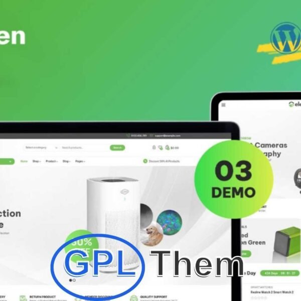 Elecgreen – Multipurpose Electronics WooCommerce WordPress Theme Elecgreen is a modern and versatile WooCommerce theme designed specifically for electronics, gadgets, and tech-related online stores. With the rapid growth of digital devices and online shopping, Elecgreen helps you stay ahead by offering a sleek, professional, and fully responsive eCommerce experience.