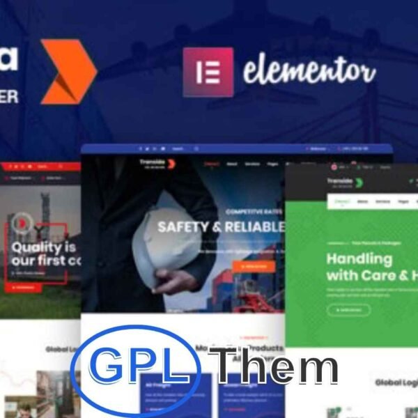 Transida – Logistics & Transportation WordPress Theme Transida is a powerful and modern Logistics WordPress Theme built with Elementor Page Builder, designed specifically for transportation, trucking, freight, and warehousing businesses.