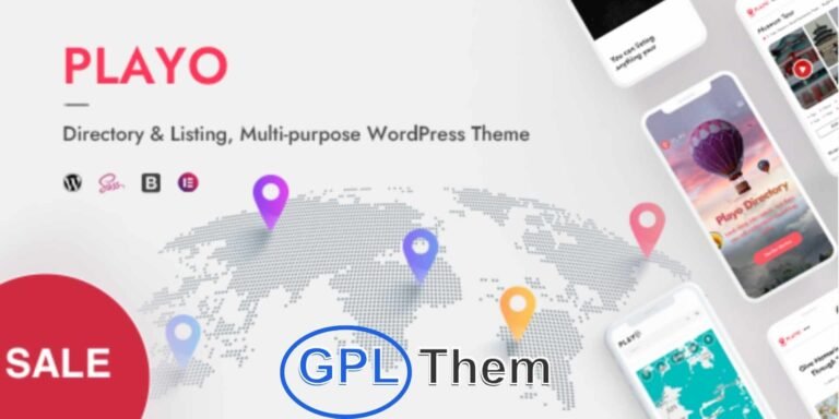 Playo – Multi-purpose Directory & Listing WordPress Theme Playo is a clean, modern, and user-friendly WordPress theme designed specifically for creating powerful local directories, listing platforms, and activity booking websites.
