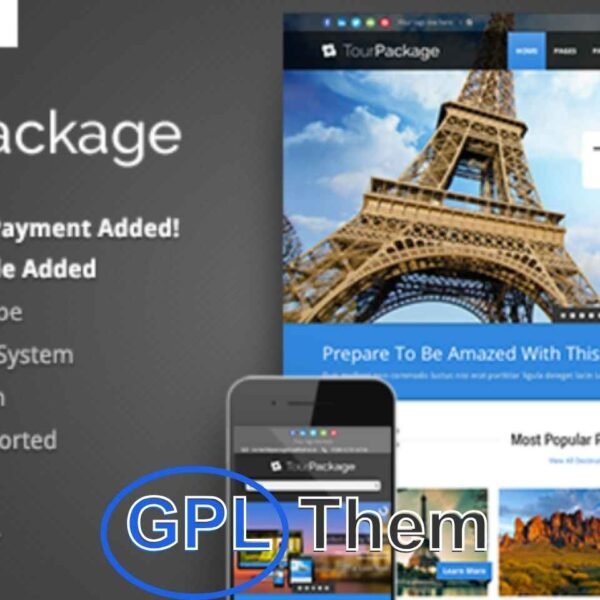 Tour Package – Travel Agency & Tour Booking WordPress Theme Tour Package is a premium WordPress theme built specifically for travel agencies and tour operators. Designed to showcase travel packages professionally, it includes a dedicated package post type so your customers can easily browse through various tours.