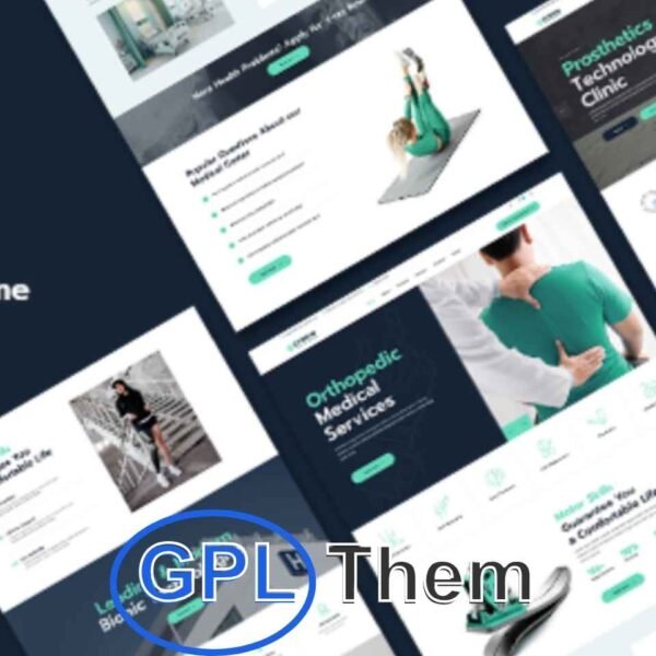 Cybron – Prosthetics & Orthopedic Medical WordPress Theme Cybron is a professional and highly specialized WordPress theme designed for prosthetics and orthopedic medical centers.