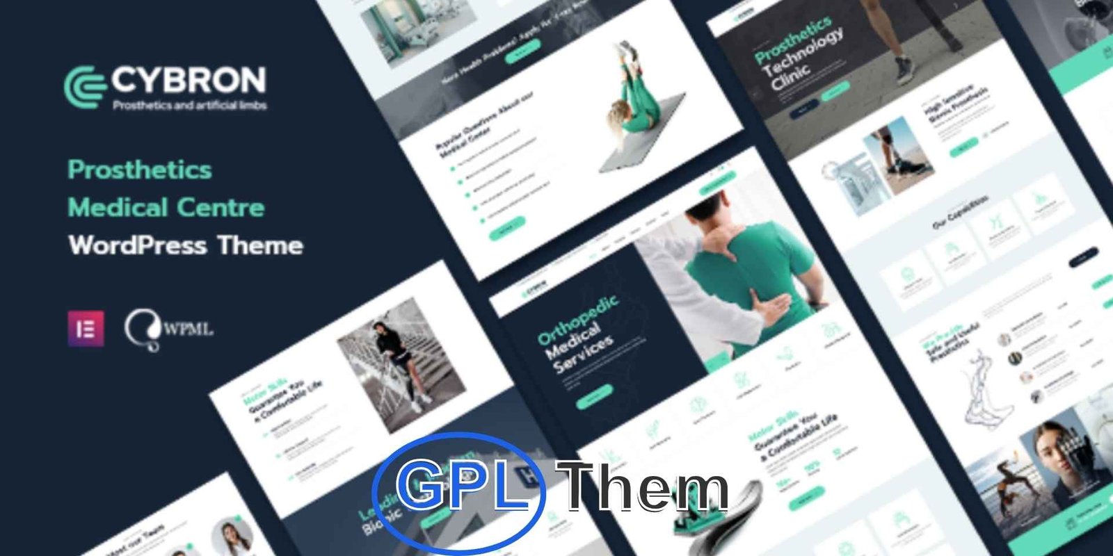Cybron – Prosthetics Medical Center WordPress Theme Cybron – Prosthetics & Orthopedic Medical WordPress Theme Cybron is a professional and highly specialized WordPress theme designed for prosthetics and orthopedic medical centers.