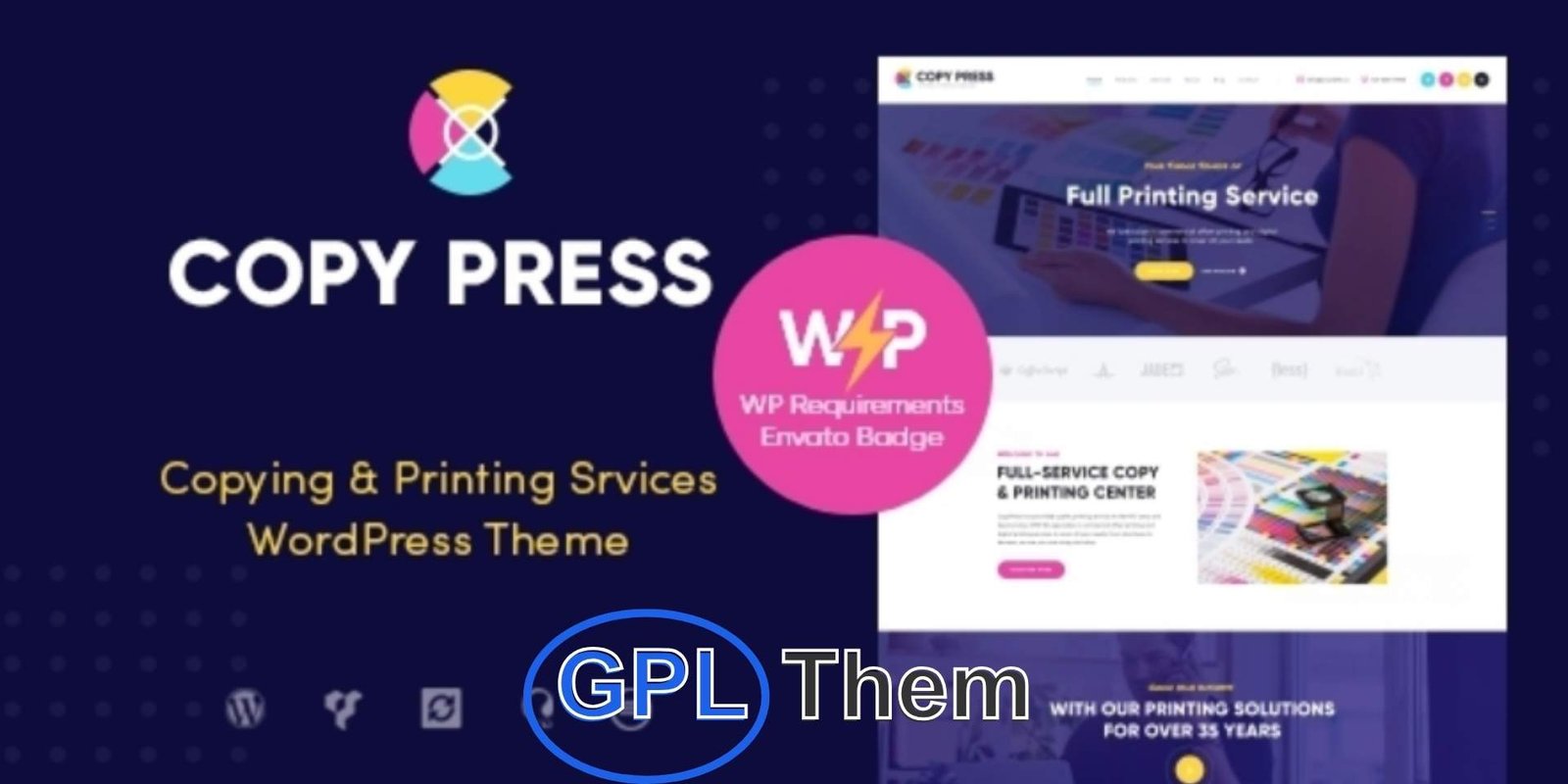 CopyPress – Type Design & Printing Services WordPress Theme CopyPress – Printing & Typography Services WordPress Theme CopyPress is a modern and stylish WordPress theme crafted for printing services, copy centers, and type design studios.