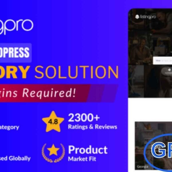 Directoria – Lightweight & Modern Directory WordPress Theme Directoria is a clean, fast, and user-friendly WordPress theme built specifically for directory and listing websites. Powered by the Directorist plugin, this theme delivers exceptional page loading speed and performance—no coding knowledge required.