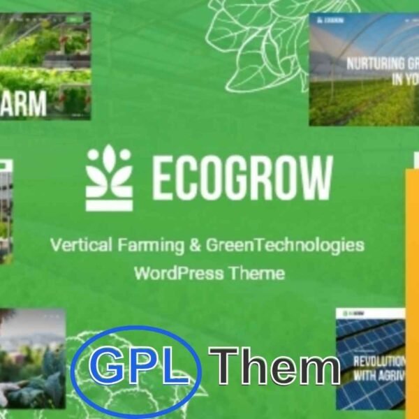 EcoGrow – Vertical Farming & Green Technology WordPress Theme with AI Integration EcoGrow is a vibrant and eco-conscious WordPress theme designed for businesses and blogs in the agriculture, vertical farming, and green technology space. Whether you're running a natural food store, an organic farm, a healthy food blog, or promoting eco-tourism, EcoGrow offers the perfect platform to showcase your mission and products.