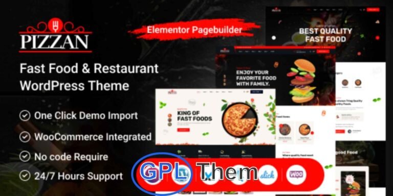 Pizzan – Fast Food & Restaurant WordPress Theme Pizzan is a modern and responsive WordPress theme crafted for fast food chains, pizza restaurants, cafés, and takeaway businesses. Built on the reliable Underscores framework and integrated with the latest version of Bootstrap, Pizzan ensures fast performance and full mobile compatibility across all devices.