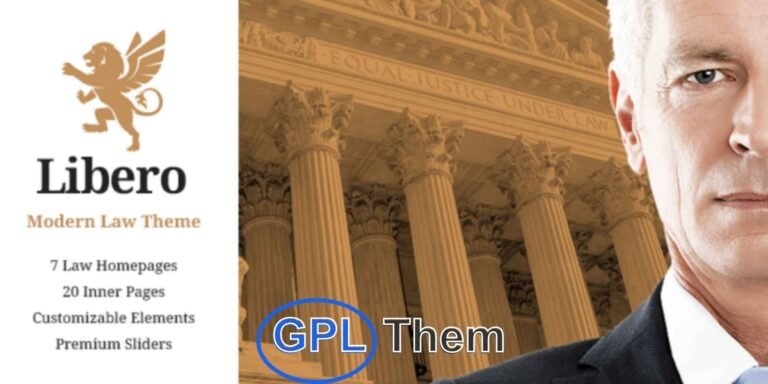 Libero – Modern WordPress Theme for Lawyers and Law Firms Libero is a sleek, professional WordPress theme tailored for legal professionals, law firms, attorneys, and consulting businesses. Built with precision and flexibility in mind, Libero helps you establish a strong online presence with ease.