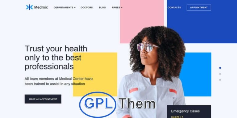 Medmix – Ultimate Medical & Healthcare WordPress Theme Medmix is a modern, Elementor-powered WordPress theme tailored for clinics, hospitals, doctors, and healthcare facilities. Designed for efficiency and professionalism, Medmix comes equipped with everything you need to build a high-converting medical website.