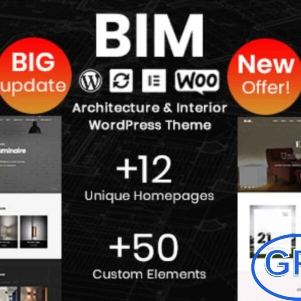 BIM – Architecture & Interior Design WordPress Theme (Elementor Powered) BIM is a modern and highly functional Architecture and Interior Design WordPress Theme built with Elementor. Ideal for architects, interior designers, and consultancy firms, this theme helps you create a visually striking and performance-driven website with ease.